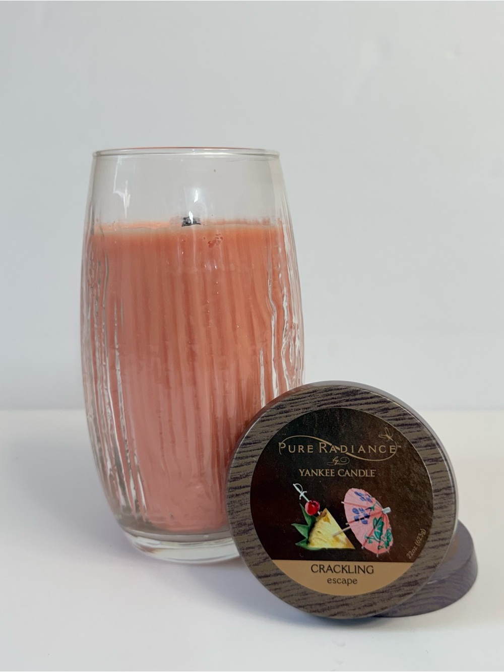 Yankee Candle Pure Radiance Escape 22 oz Crackling LumiWick Large Jar Retired